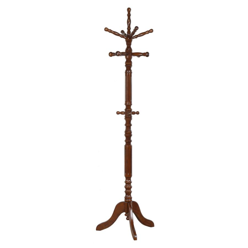 Achelle 11-Hook Freestanding Coat Rack Hat Hanger Tobacco - 900769