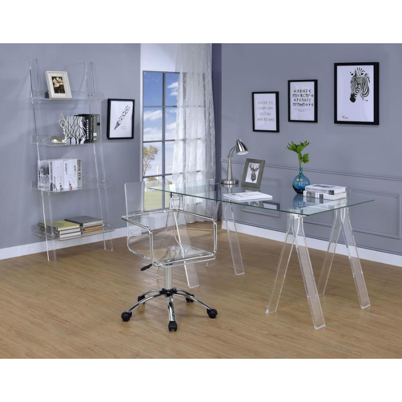 Amaturo Acrylic Adjustable Home Office Desk Chair – 801436