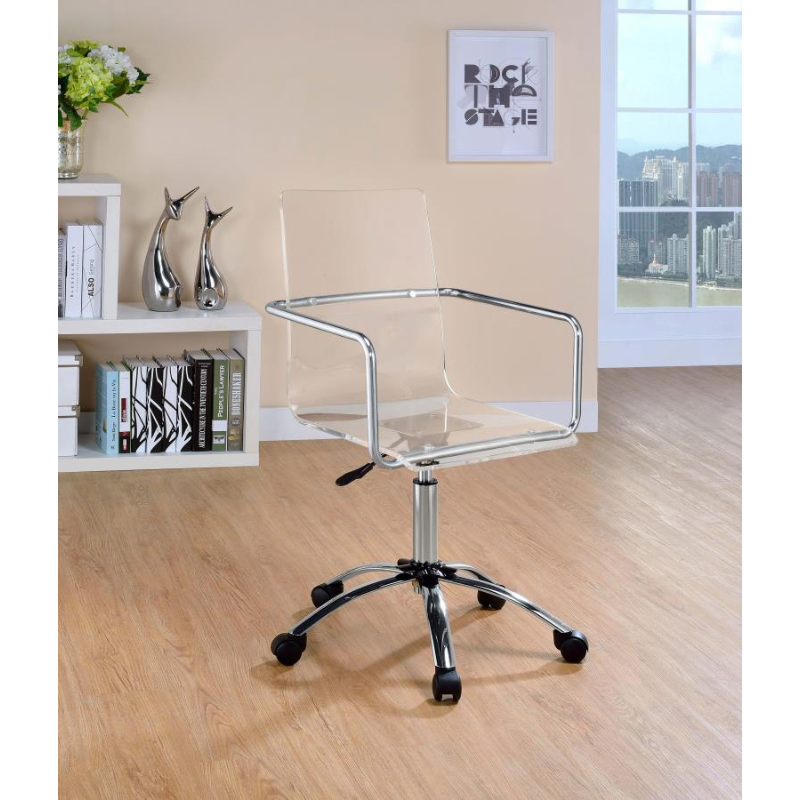 Amaturo Acrylic Adjustable Home Office Desk Chair – 801436