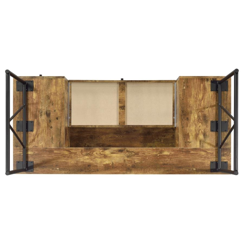 Analiese 63-inch 4-drawer Writing Desk Rustic Nutmeg – 800999