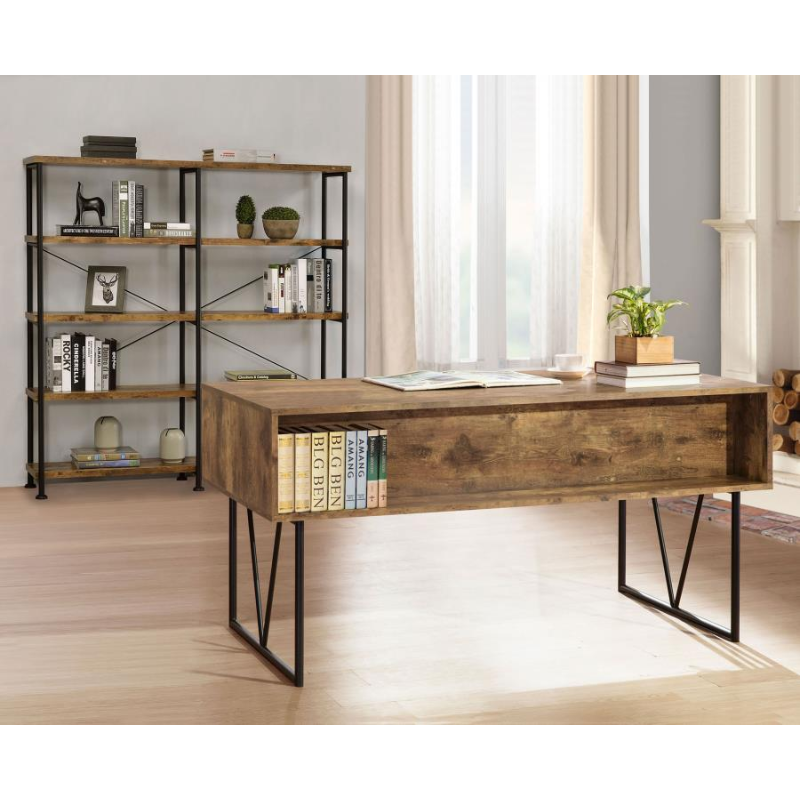 Analiese 63-inch 4-drawer Writing Desk Rustic Nutmeg – 800999