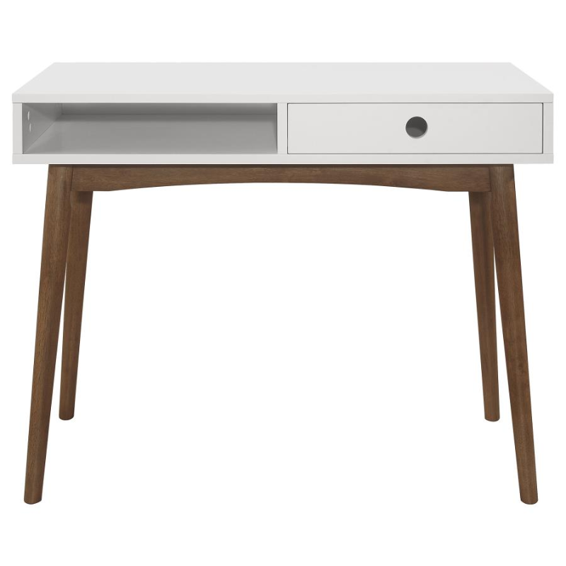 Bradenton 39-inch 1-Drawer Wood Writing Desk White – 801931