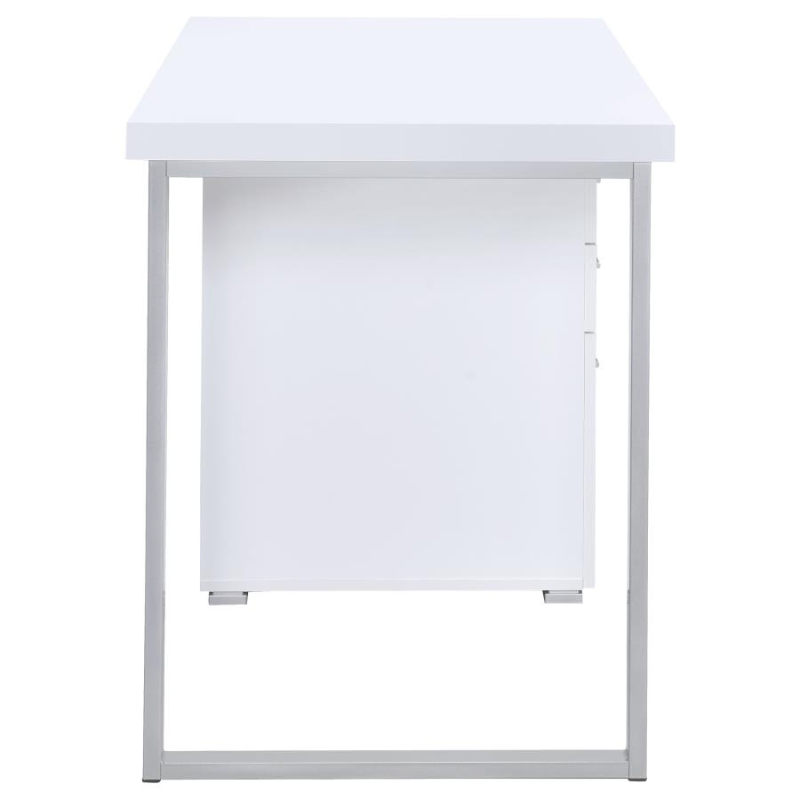 Brennan 47-inch 3-Drawer Office Computer Desk White – 800325