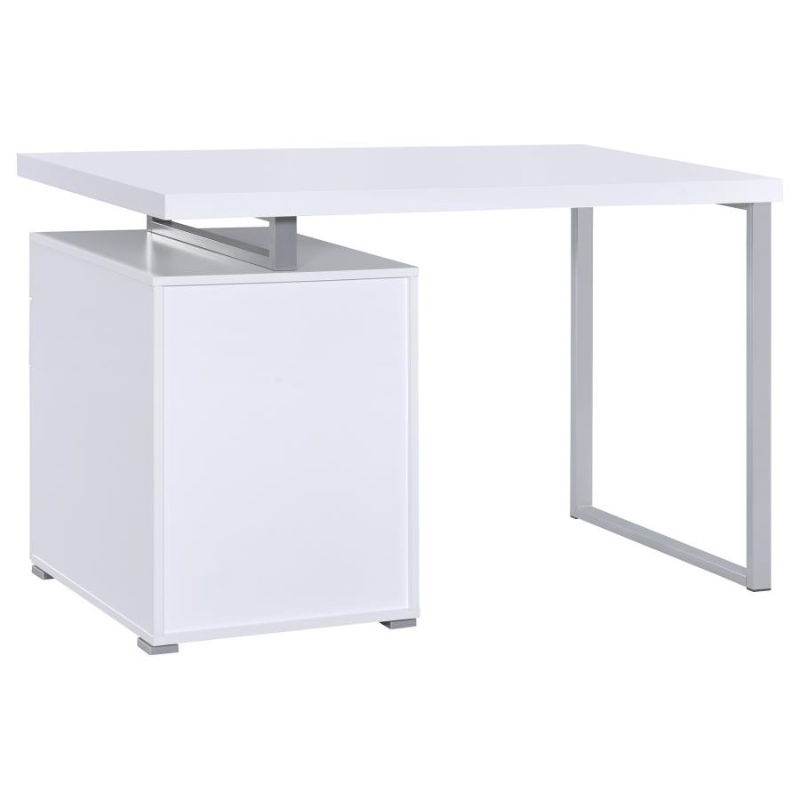 Brennan 47-inch 3-Drawer Office Computer Desk White – 800325