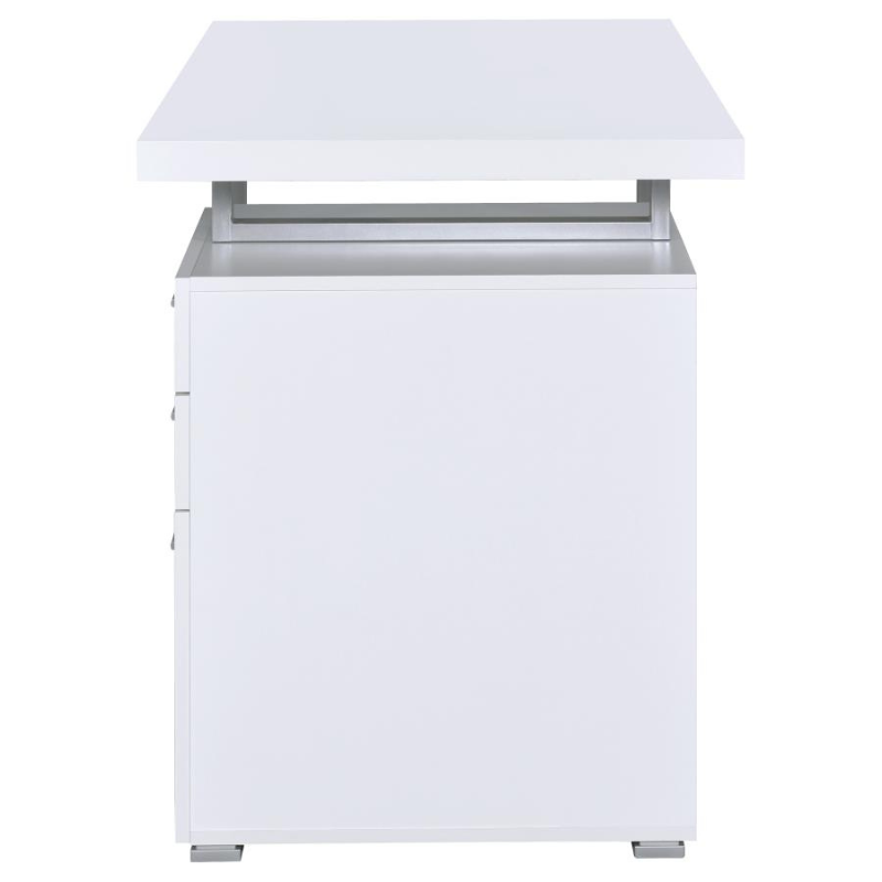 Brennan 47-inch 3-Drawer Office Computer Desk White – 800325