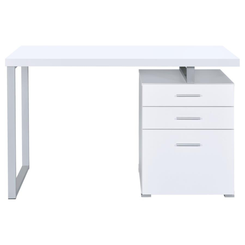 Brennan 47-inch 3-Drawer Office Computer Desk White – 800325