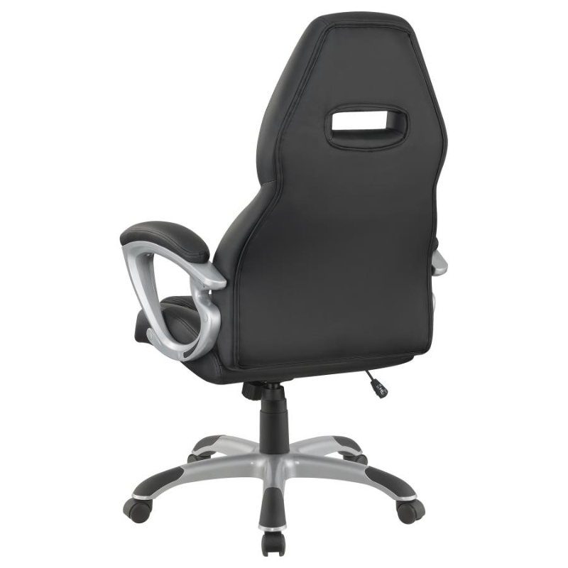 Bruce Upholstered Adjustable Home Office Desk Chair Black – 801296