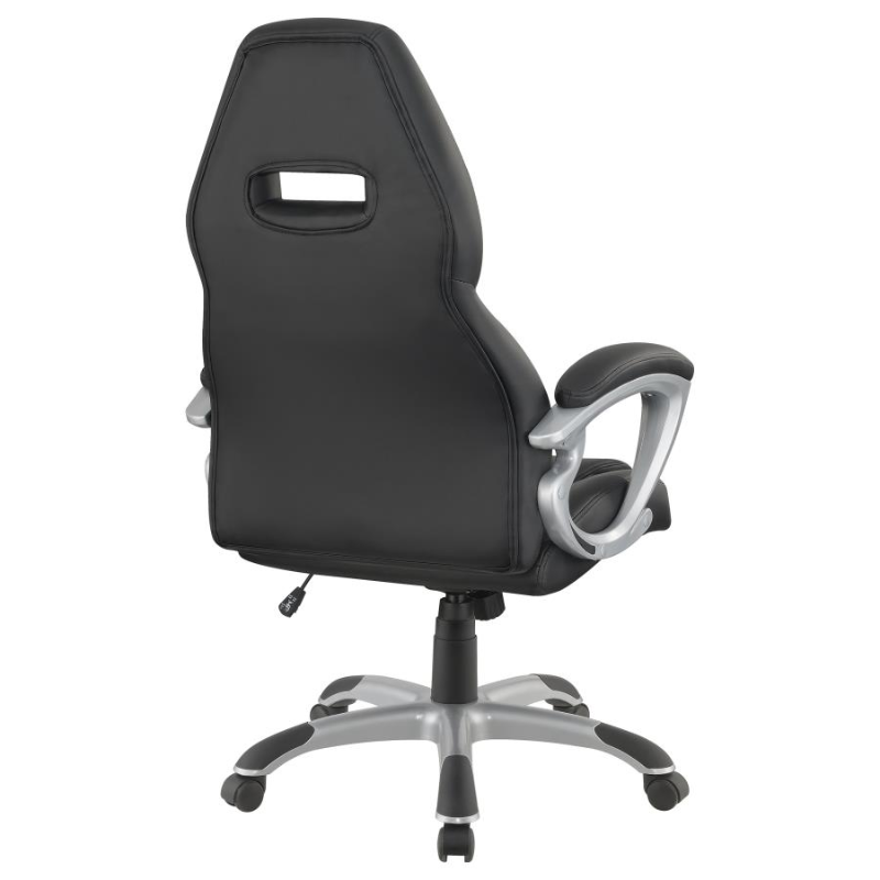 Bruce Upholstered Adjustable Home Office Desk Chair Black – 801296