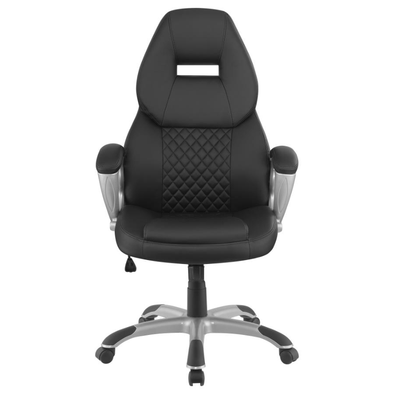 Bruce Upholstered Adjustable Home Office Desk Chair Black – 801296