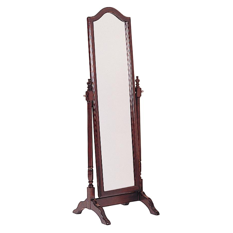 Cabot Collection Adjustable Full-Length Wood Cheval Mirror Merlot - 3103
