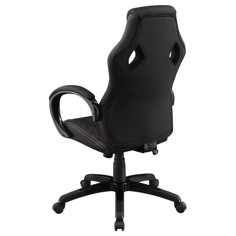 Carlos Upholstered Adjustable Home Office Desk Chair Black – 881426