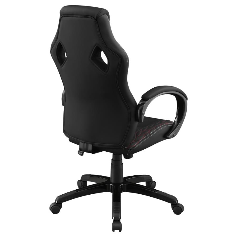 Carlos Upholstered Adjustable Home Office Desk Chair Black – 881426