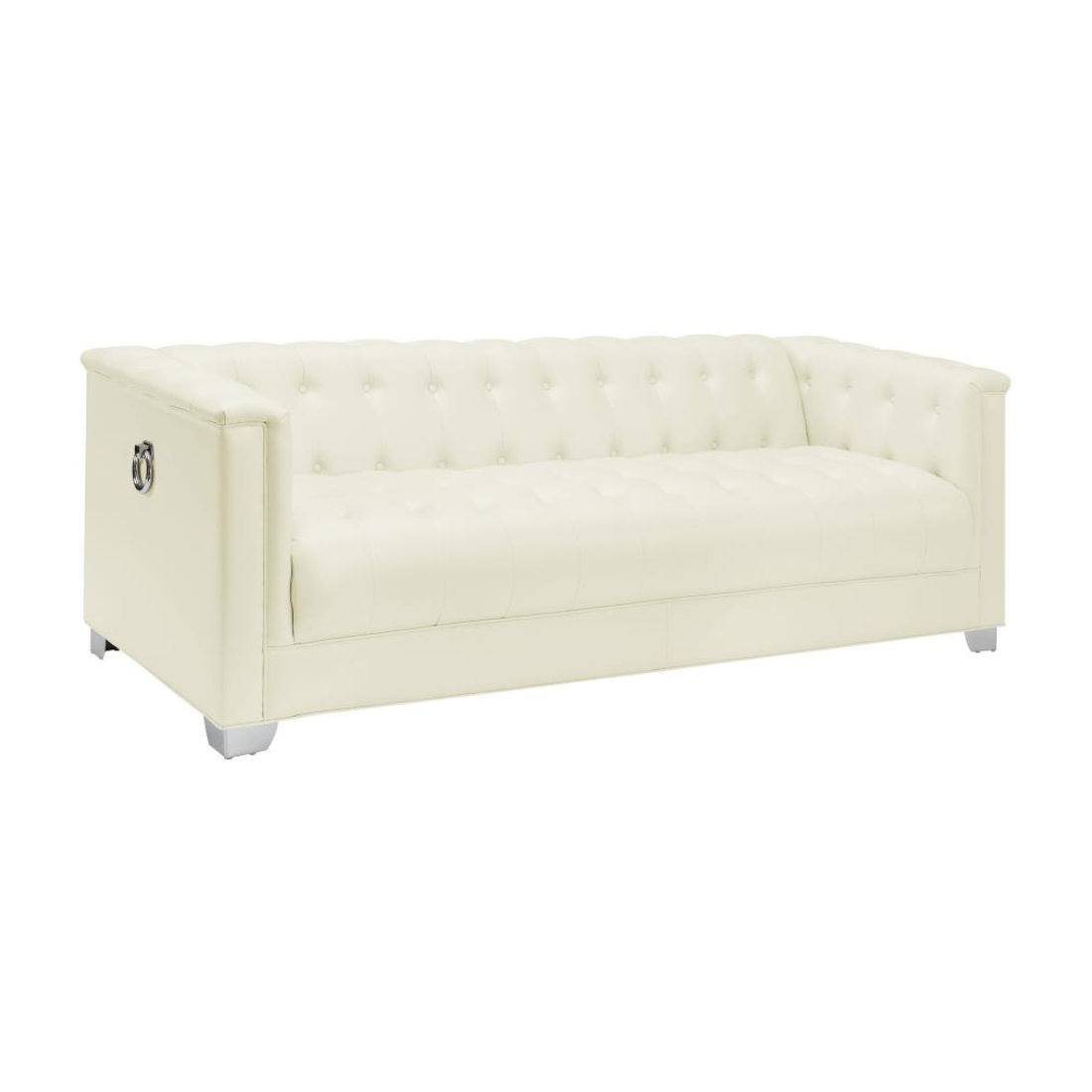 Chaviano Collection – Modern Pearl White Living Room Furniture 505391-S4