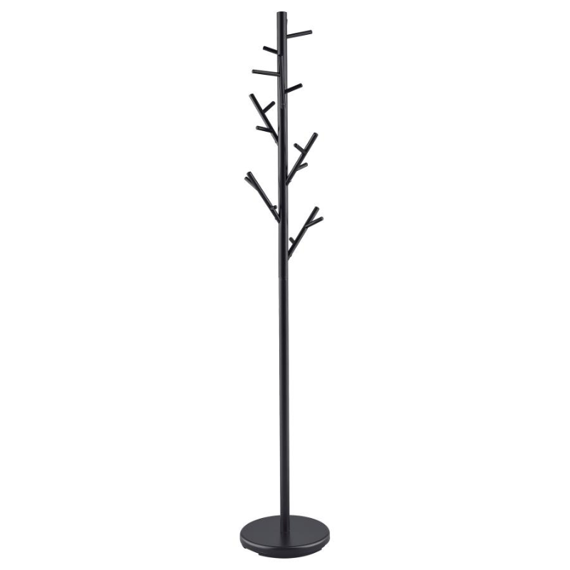 Clover 18 Hook Freestanding Metal Coat Rack Hat Hanger Black 900897