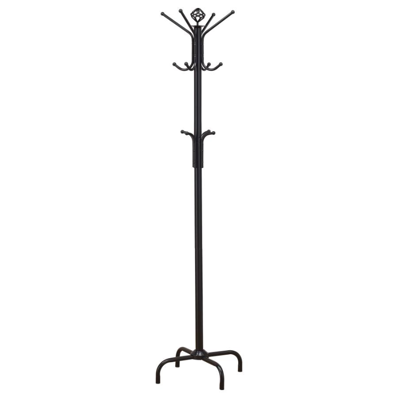 Collier 12-Hook Freestanding Coat Rack Hat Hanger Black 2019