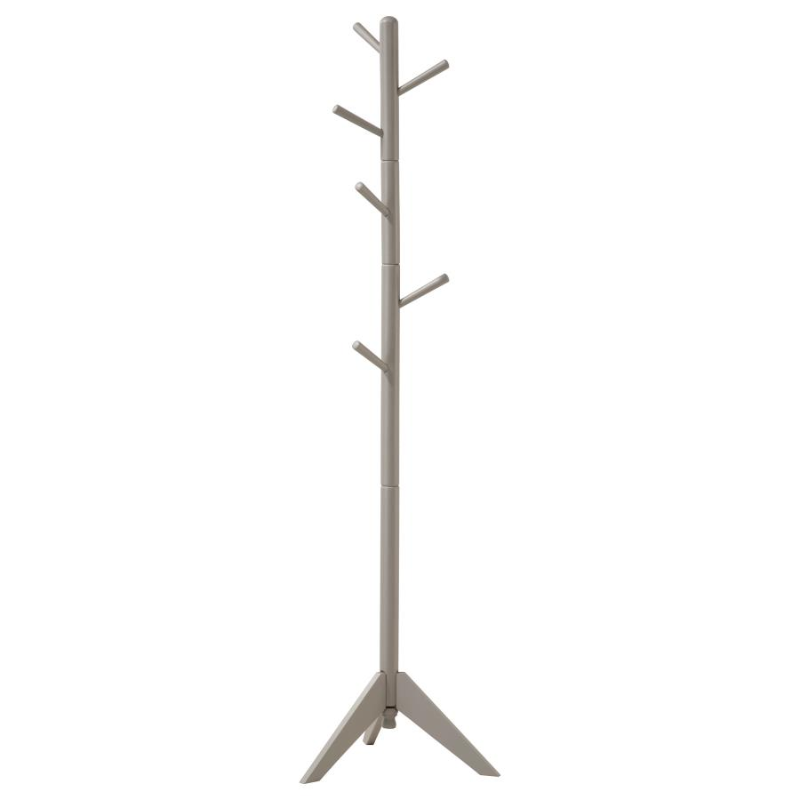 Devlin Collection 6-Hook Freestanding Wood Coat Rack Grey - 900632