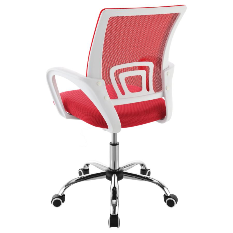 Felton Upholstered Adjustable Home Office Desk Chair Red – 802017