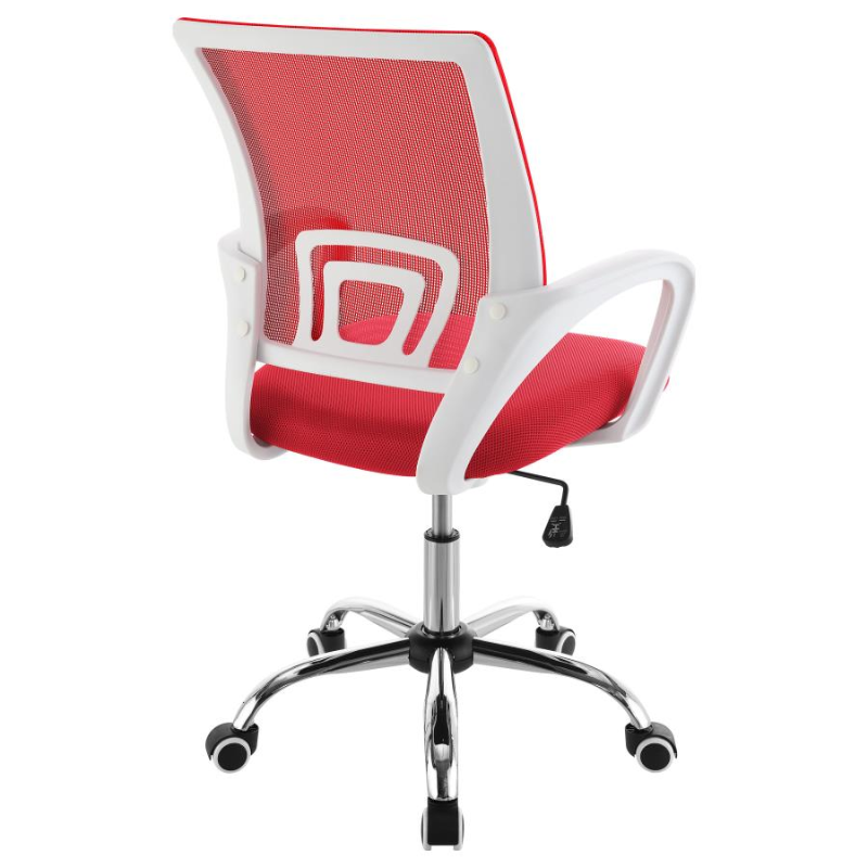 Felton Upholstered Adjustable Home Office Desk Chair Red – 802017