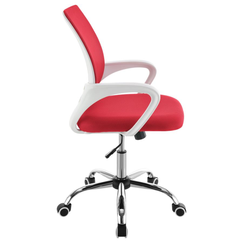 Felton Upholstered Adjustable Home Office Desk Chair Red – 802017
