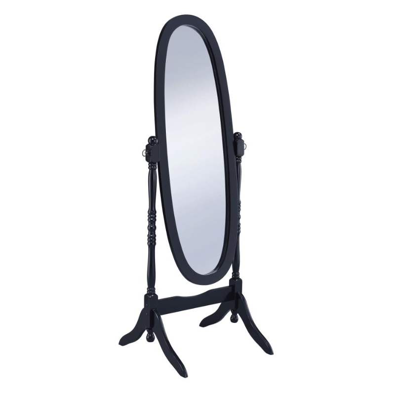 Foyet Adjustable Full-Length Wood Cheval Mirror Black - 950803