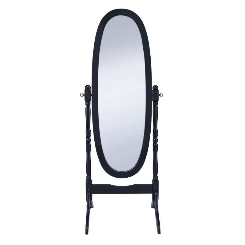 Foyet Adjustable Full-Length Wood Cheval Mirror Black - 950803