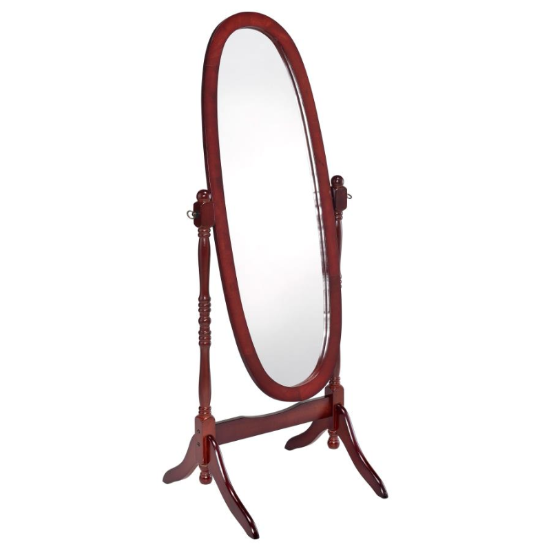 Foyet Adjustable Full-Length Wood Cheval Mirror Merlot - 3101