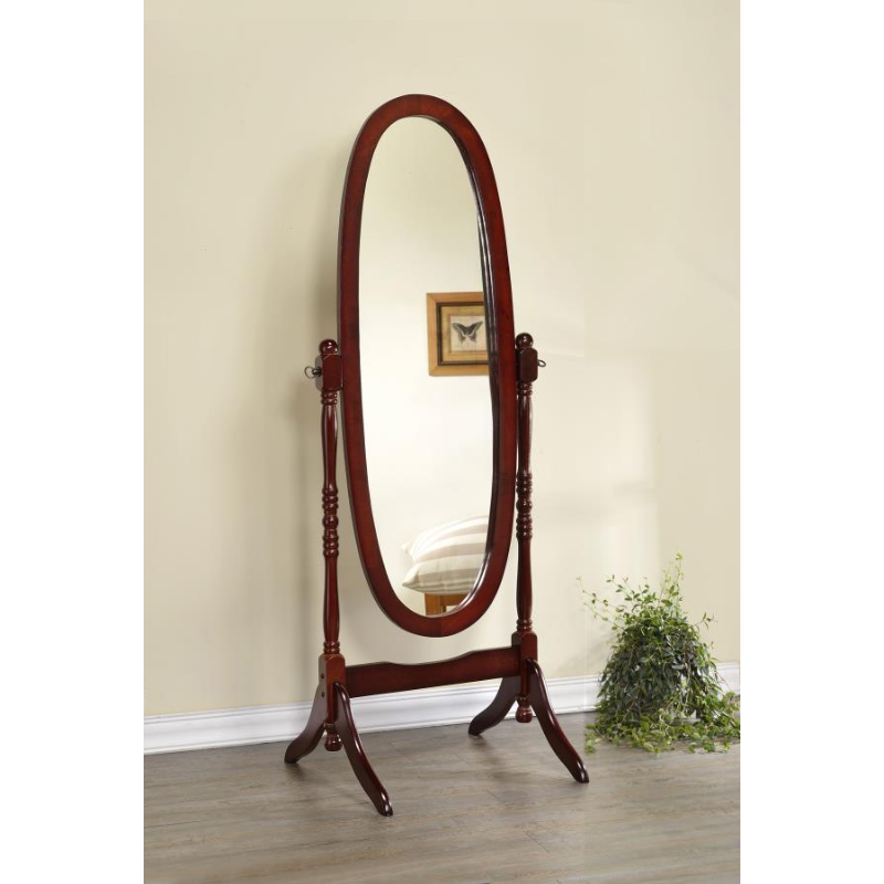 Foyet Adjustable Full-Length Wood Cheval Mirror Merlot - 3101