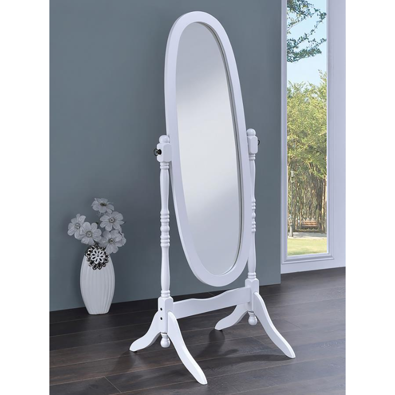 Foyet Adjustable Full-Length Wood Cheval Mirror White - 950802