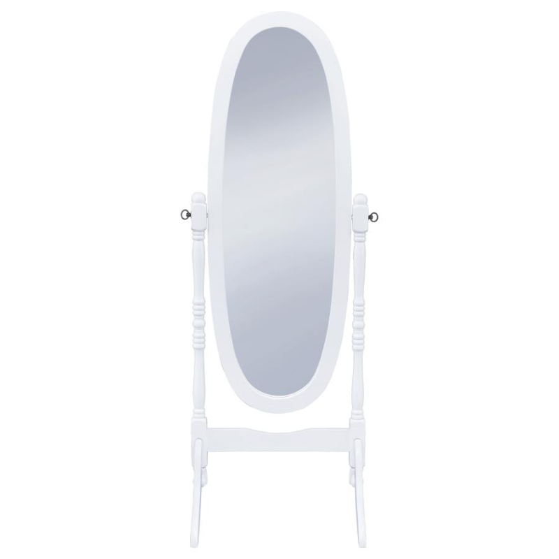 Foyet Adjustable Full-Length Wood Cheval Mirror White - 950802