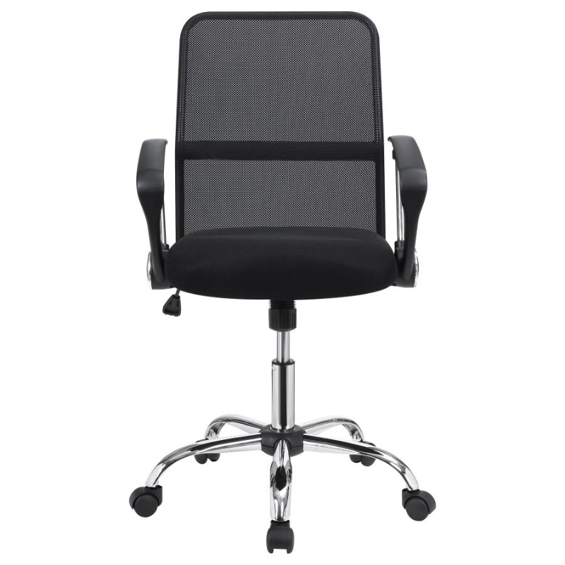 Gerta Upholstered Adjustable Mesh Office Desk Chair Black – 801319