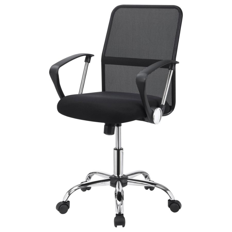 Gerta Upholstered Adjustable Mesh Office Desk Chair Black – 801319