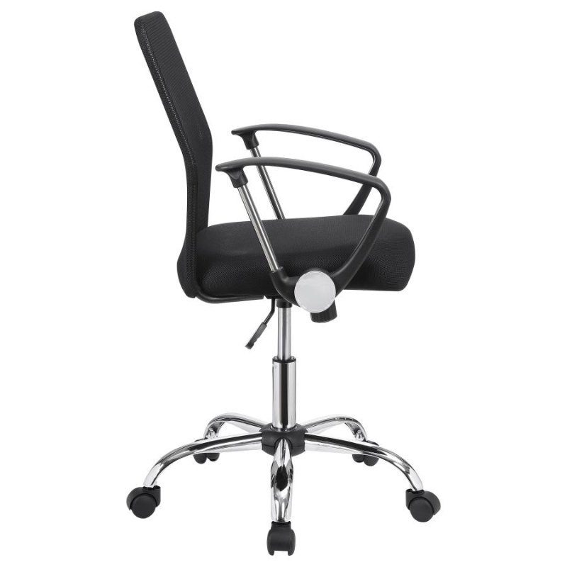 Gerta Upholstered Adjustable Mesh Office Desk Chair Black – 801319