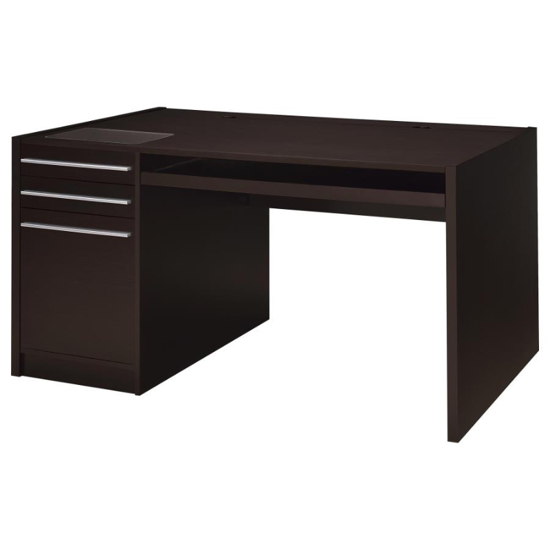 Halston 60-inch 3-drawer Office Computer Desk Cappuccino – 800982