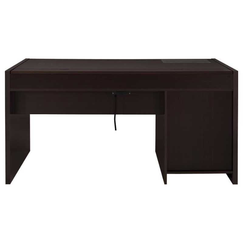 Halston 60-inch 3-drawer Office Computer Desk Cappuccino – 800982