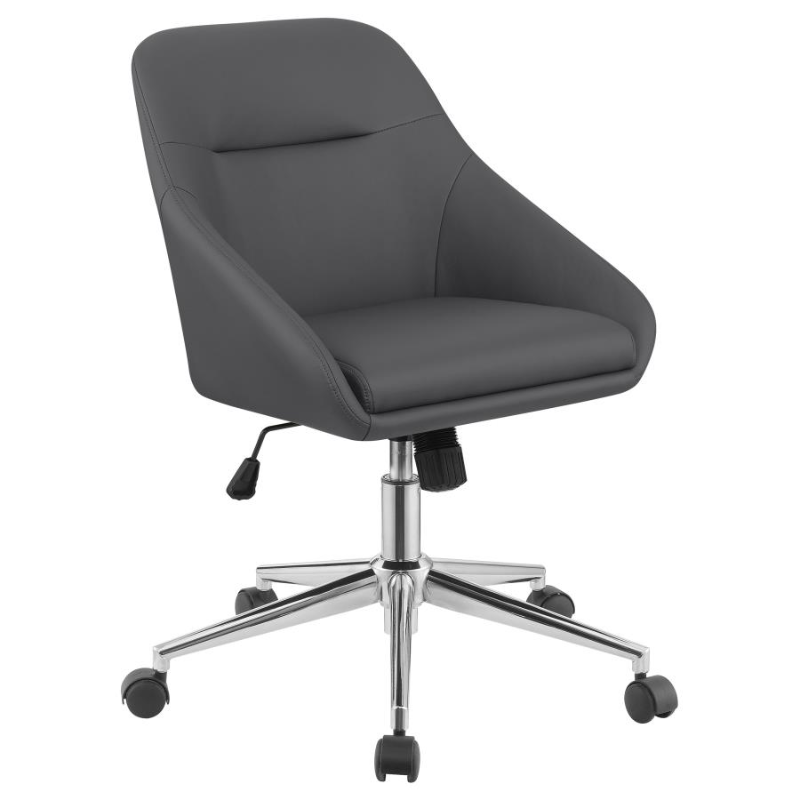 Jackman Upholstered Adjustable Home Office Desk Chair Grey – 801422