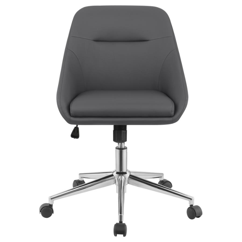 Jackman Upholstered Adjustable Home Office Desk Chair Grey – 801422