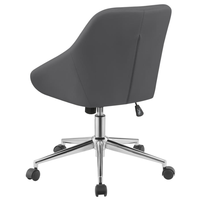 Jackman Upholstered Adjustable Home Office Desk Chair Grey – 801422