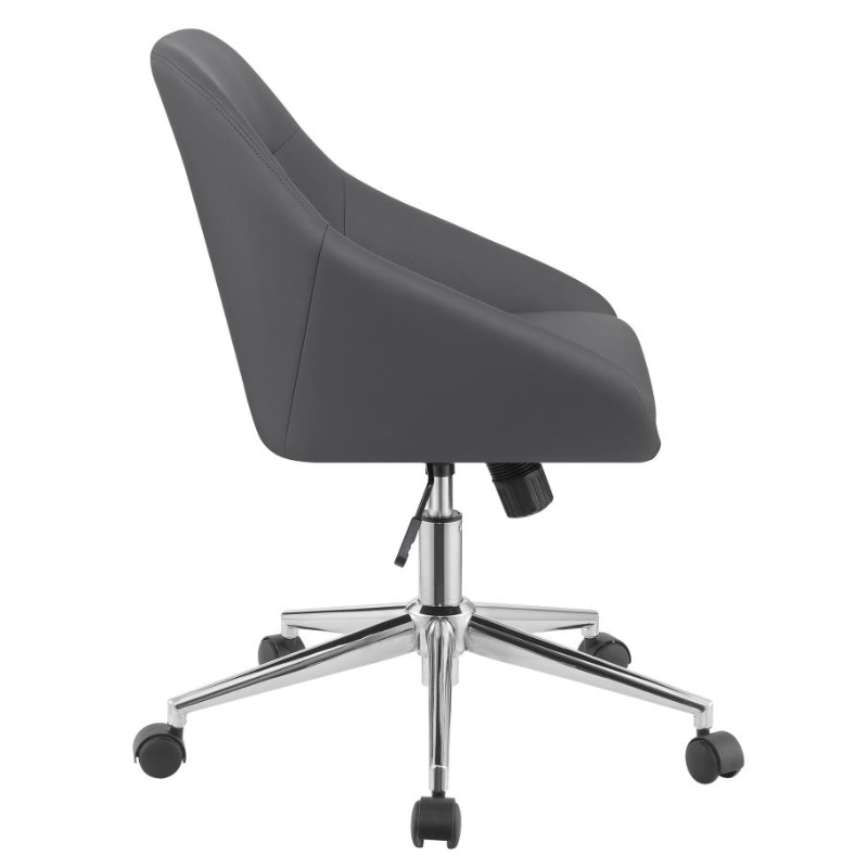 Jackman Upholstered Adjustable Home Office Desk Chair Grey – 801422