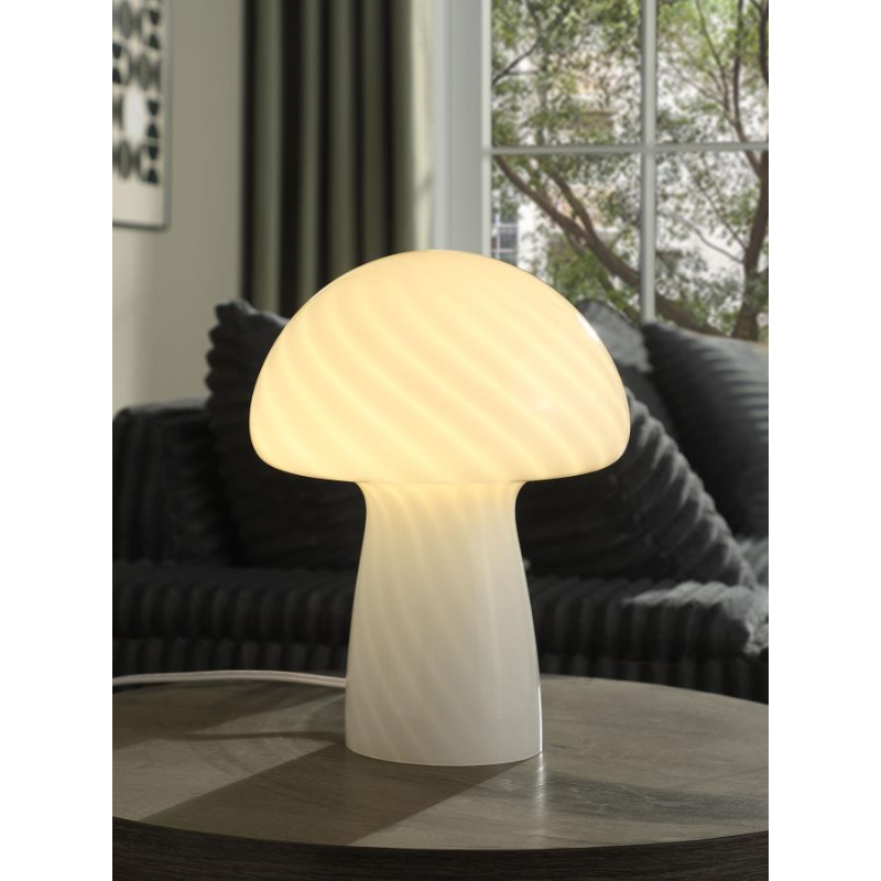 Kanaby Mushroom Glass Table Lamp White - 920249