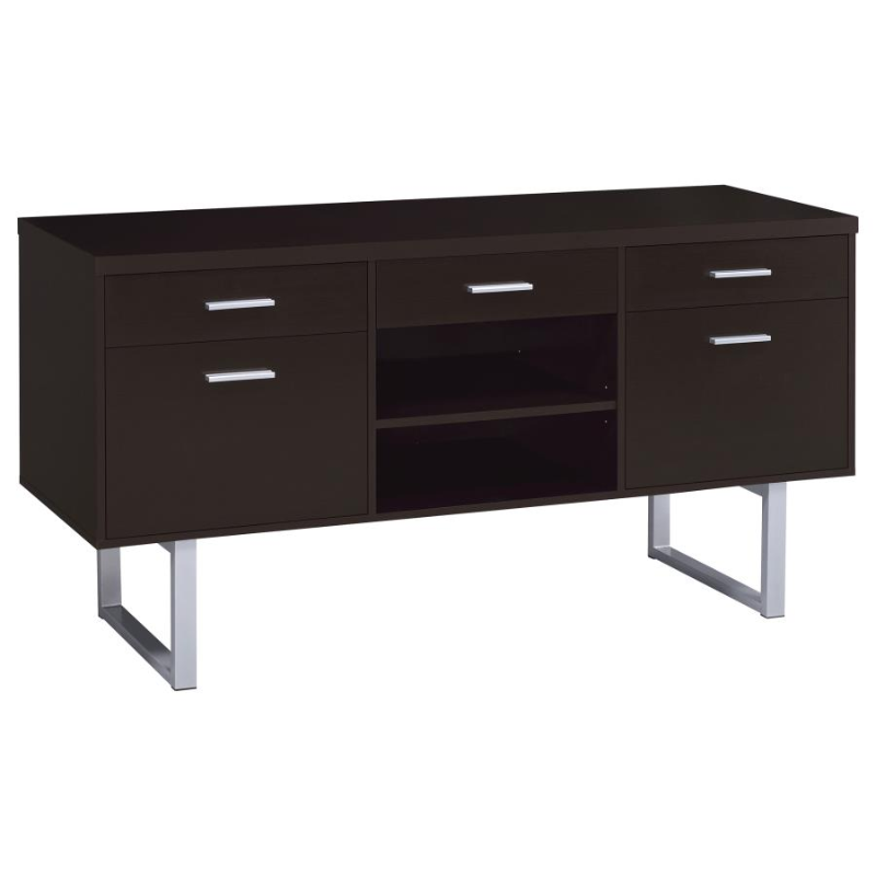 Lawtey 5-Drawer Home Office Storage Credenza Cappuccino – 801522