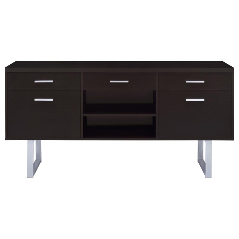 Lawtey 5-Drawer Home Office Storage Credenza Cappuccino – 801522