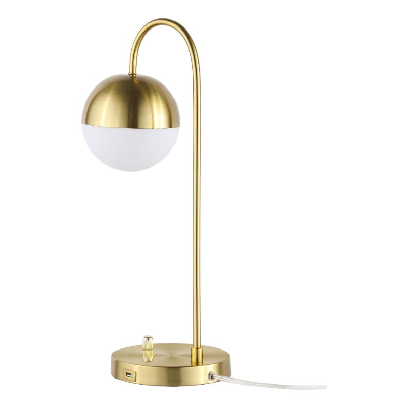 Merrick Spherical Arched Bedside Table Lamp Gold - 920216