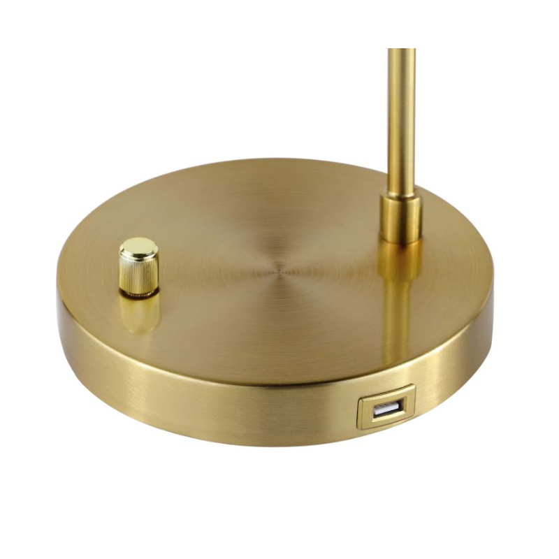 Merrick Spherical Arched Bedside Table Lamp Gold - 920216