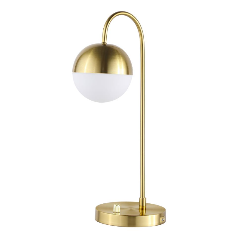 Merrick Spherical Arched Bedside Table Lamp Gold - 920216
