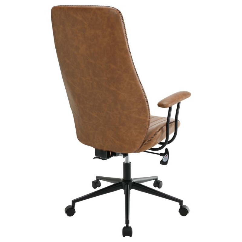 Ranger Upholstered Adjustable Home Office Desk Chair Brown – 801941