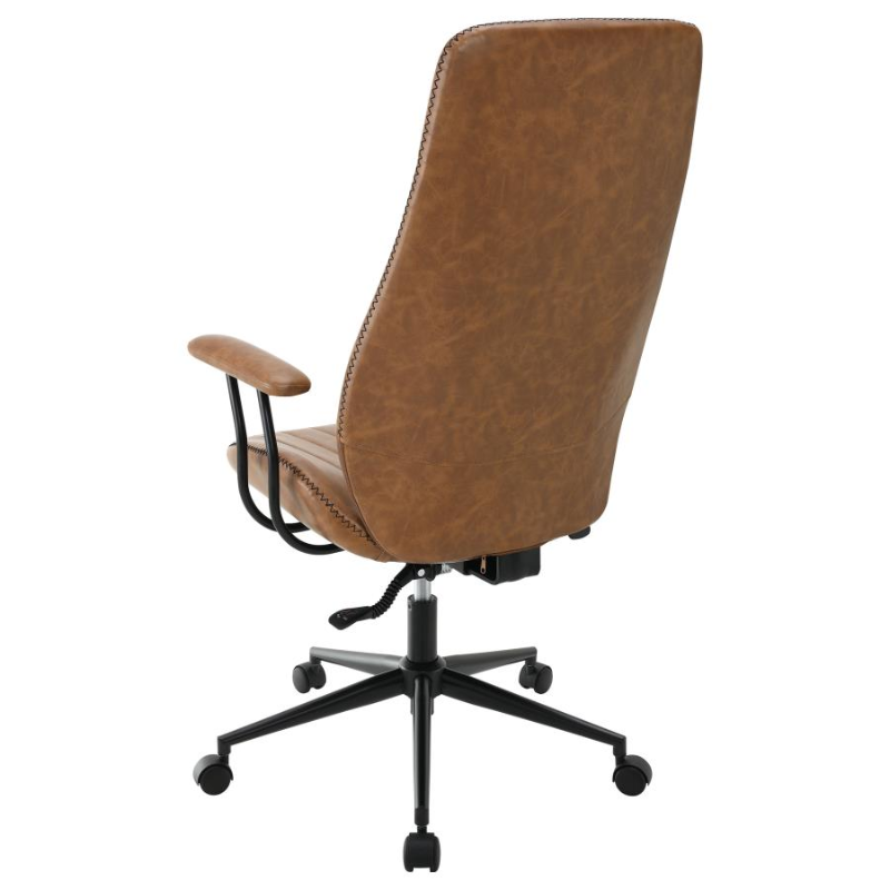 Ranger Upholstered Adjustable Home Office Desk Chair Brown – 801941