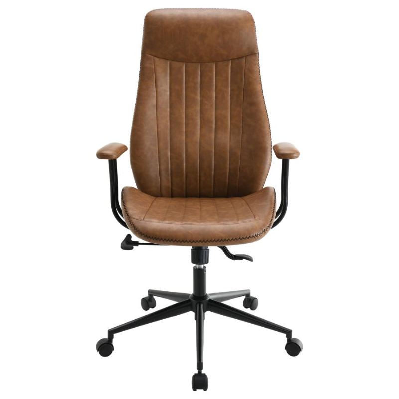 Ranger Upholstered Adjustable Home Office Desk Chair Brown – 801941