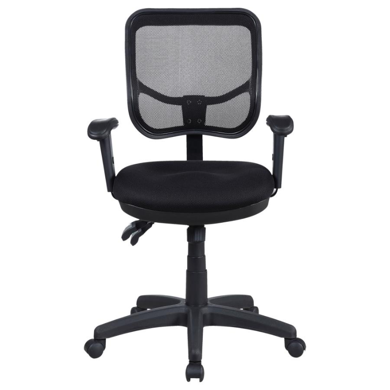 Rollo Upholstered Adjustable Ergonomic Office Chair Black – 800019