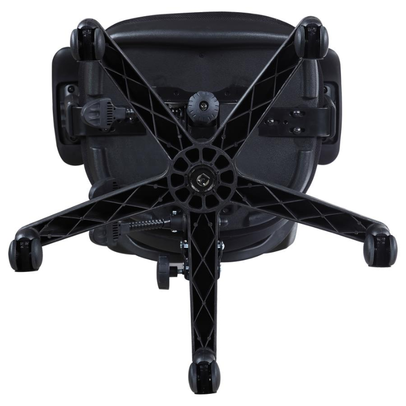 Rollo Upholstered Adjustable Ergonomic Office Chair Black – 800019