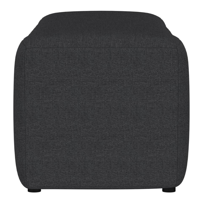 Summer Fabric Upholstered Tufted Accent Bench Charcoal - 910294